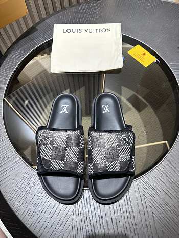 kitlife Louis Vuitton men sandals black caro