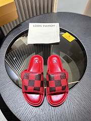 kitlife Louis Vuitton men sandals red caro - 1