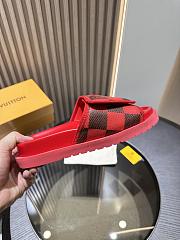kitlife Louis Vuitton men sandals red caro - 5