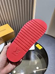 kitlife Louis Vuitton men sandals red caro - 4