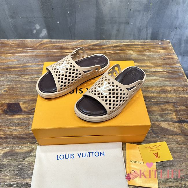 kitlife Louis Vuitton men Waffle Mule brown - 1