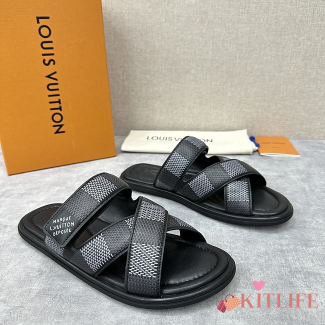 kitlife Louis Vuitton men Venice Mule black - 1