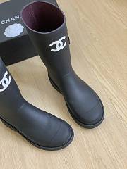 kitlife Chanel boots long rain black  - 3