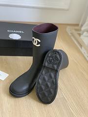 kitlife Chanel boots long rain black  - 5