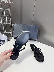 Kitlife Chanel Thong Cotton & Silk Dark Gray & Silver - 5