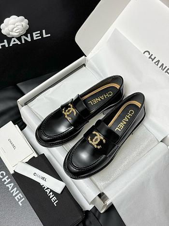 Kitlife Chanel loafer black logo