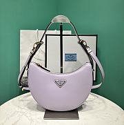 Kitlife Prada Arqué leather shoulder bag violet - 22x18x6 cm - 1