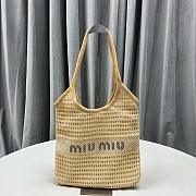 Kitlife MiuMiu Woven fabric tote bag - 40x35 cm - 1