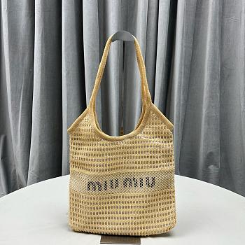 Kitlife MiuMiu Woven fabric tote bag - 40x35 cm