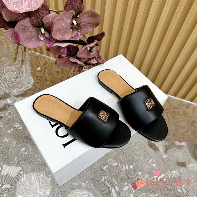 Kitlife Loewe Leather mules black - 1