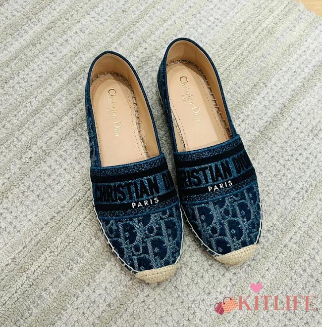 Kitlife Dior Granville Espadrille blue shoes - 1