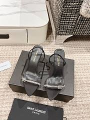 Kitlife YSL RENDEZ-VOUS SANDALS IN SATIN CREPE heels 7.5cm - 1