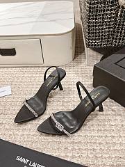 Kitlife YSL RENDEZ-VOUS SANDALS IN SATIN CREPE heels 7.5cm - 4