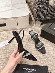 Kitlife YSL RENDEZ-VOUS SANDALS IN SATIN CREPE heels 7.5cm - 2