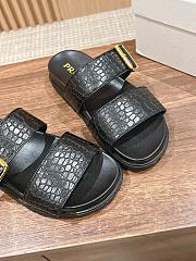 Kitlife prada Croco Buckle Dual-Band Comfort Sandals black - 5