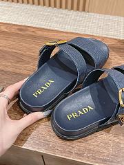 Kitlife prada Croco Buckle Dual-Band Comfort Sandals blue - 2