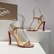 Kitlife Christian Louboutin Women's Nude Condora Patent leather sandals - 6