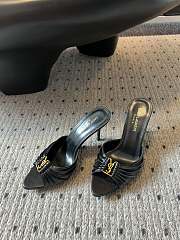 kitlife YSL BABYLONE MULES IN SMOOTH LEATHER HEELS 9CM - 2