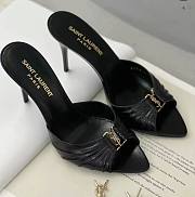 kitlife YSL BABYLONE MULES IN SMOOTH LEATHER HEELS 9CM - 1