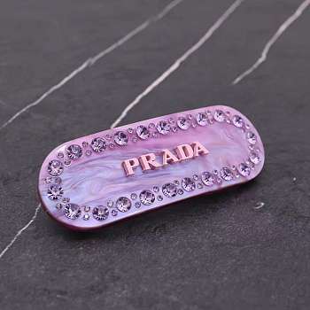 Kitlife Prada logo-lettering hair clip