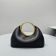 kitlife Jacquemus Le Calino LES SCULPTURES Ring handbag black - 24×9.5x20cm - 1