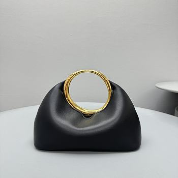 kitlife Jacquemus Le Calino LES SCULPTURES Ring handbag black - 24×9.5x20cm