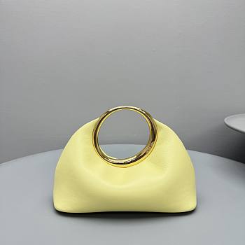 kitlife Jacquemus Le Calino LES SCULPTURES Ring handbag Yellow - 24×9.5x20cm 