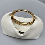 kitlife Jacquemus Le Calino LES SCULPTURES Ring handbag white - 24×9.5x20cm - 3