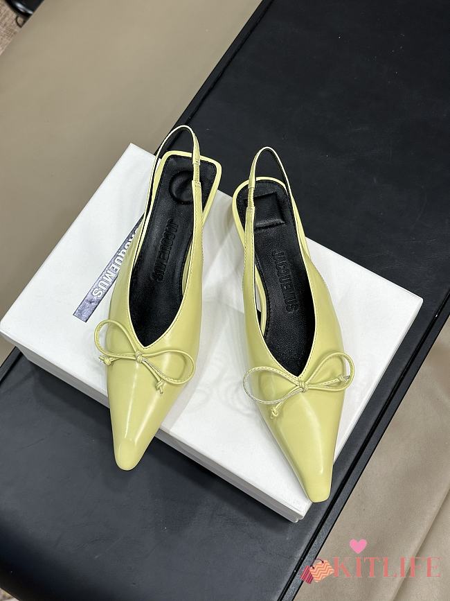 JACQUEMUS Shoes Women Sling-Back Pumps Yellow - 1