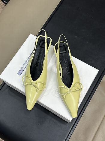 JACQUEMUS Shoes Women Sling-Back Pumps Yellow