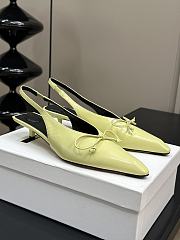 JACQUEMUS Shoes Women Sling-Back Pumps Yellow - 5