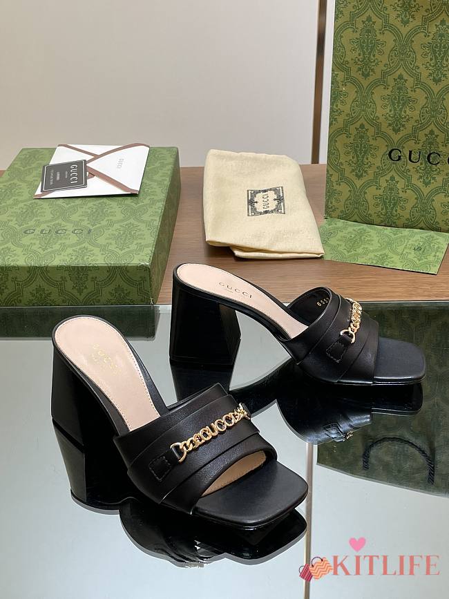 Kitlife Gucci Signoria slide sandal black - 1