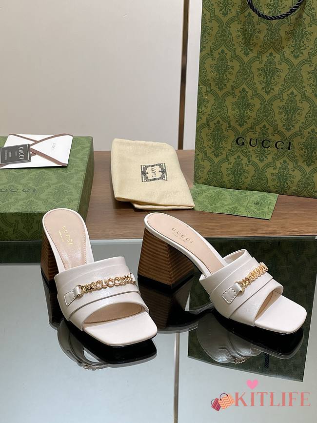 Kitlife Gucci Signoria slide sandal white - 1