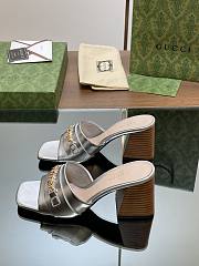 Kitlife Gucci Signoria slide sandal silver - 5