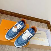 kitlife Louis Vuitton Trainer blue denim sneaker - 1