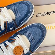 kitlife Louis Vuitton Trainer blue denim sneaker - 5