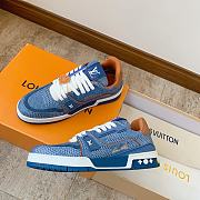 kitlife Louis Vuitton Trainer blue denim sneaker - 6