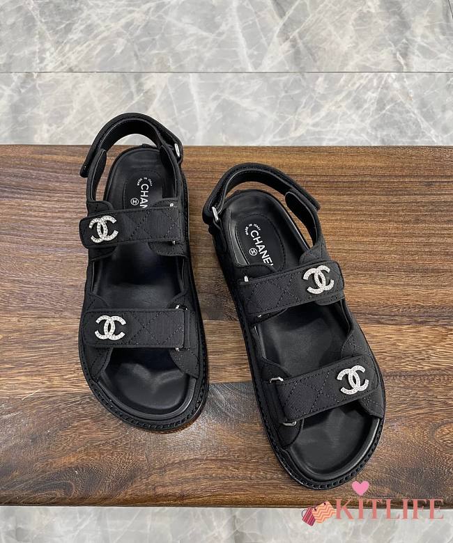 kitlife Chanel sandals black - 1