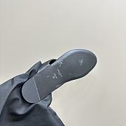 kitlife Saint Laurent leather thong slides black  - 6