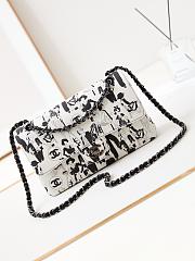 kitlife Chanel Classic white&black bag - 25cm - 1