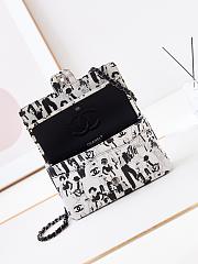 kitlife Chanel Classic white&black bag - 25cm - 3