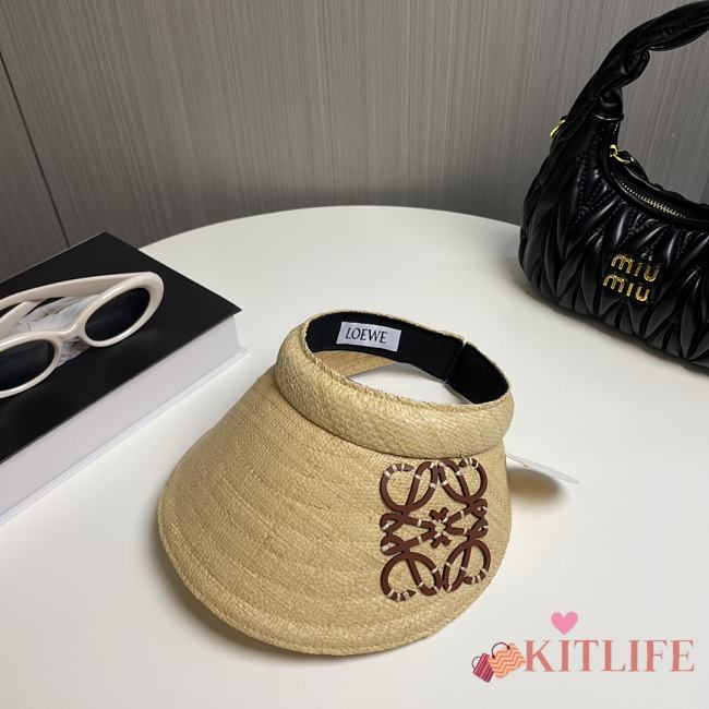 kitlife LOEWE Hat brown logo - 1