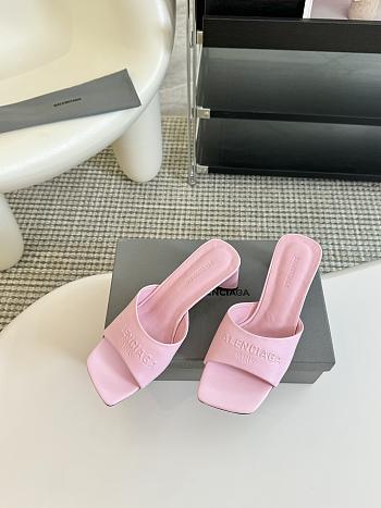 kitlife balenciaga black sheep leather dutyfree sandal Pink 6cm