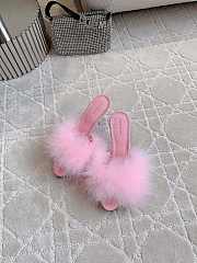 kitlife balenciaga Boudoir 70mm Sandal in pink feathers  - 3