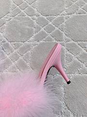 kitlife balenciaga Boudoir 70mm Sandal in pink feathers  - 5