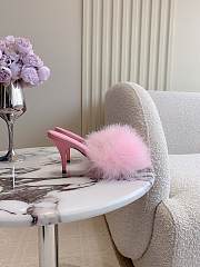 kitlife balenciaga Boudoir 70mm Sandal in pink feathers  - 4