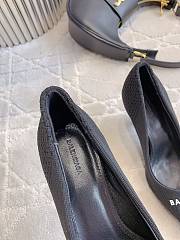 kitlife Balenciaga Knife 80MM Pumps Women Knit Black - 6