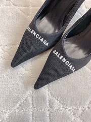 kitlife Balenciaga Knife 80MM Pumps Women Knit Black - 3