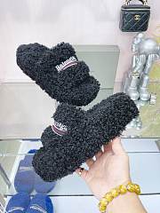 Kitlife BALENCIAGA FURRY SLIDE black - 4