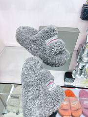 Kitlife BALENCIAGA FURRY SLIDE gray - 5